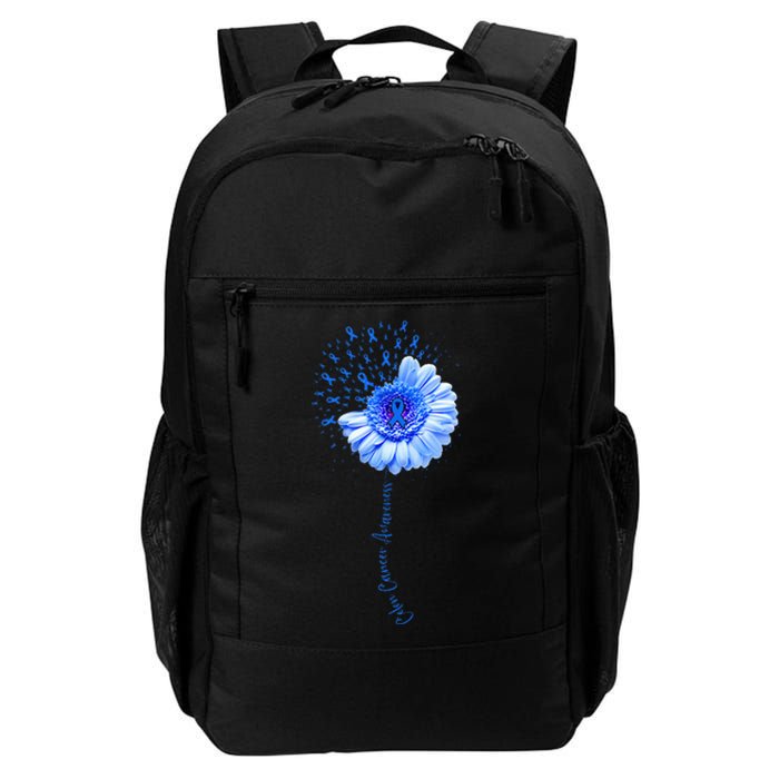 Colon Cancer Awareness Flower Survivor Fighter Daily Commute Backpack