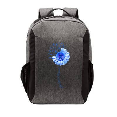 Colon Cancer Awareness Flower Survivor Fighter Vector Backpack