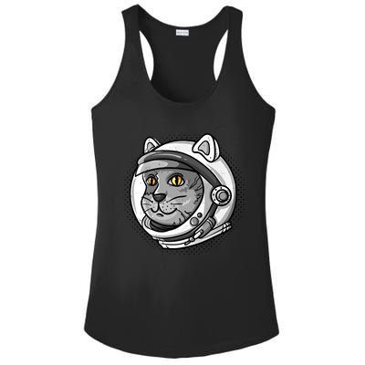 Catronaut Cat Astronaut Cat Space Graphic Gift Ladies PosiCharge Competitor Racerback Tank