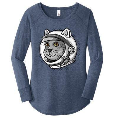 Catronaut Cat Astronaut Cat Space Graphic Gift Women's Perfect Tri Tunic Long Sleeve Shirt