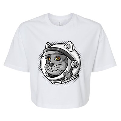 Catronaut Cat Astronaut Cat Space Graphic Gift Bella+Canvas Jersey Crop Tee