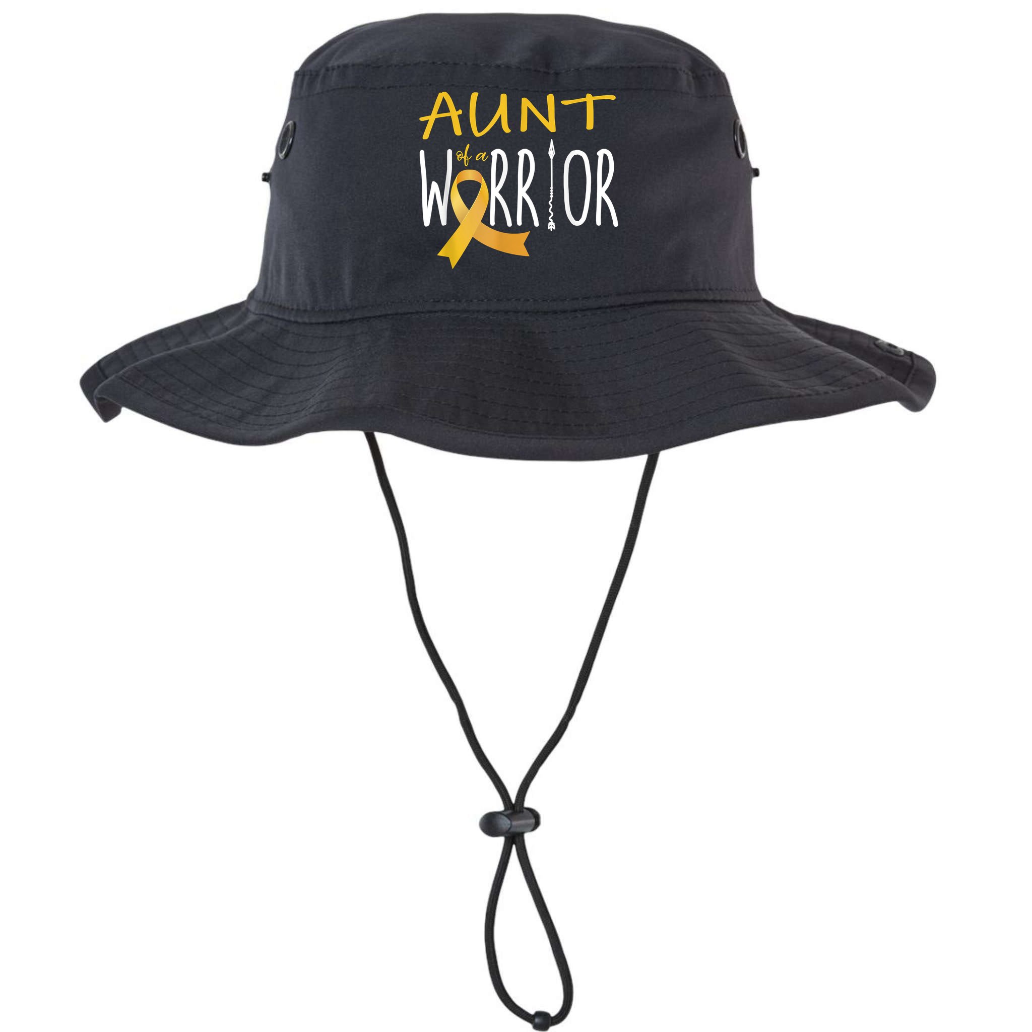 Childhood Cancer Awareness Aunt Of A Warrior Bucket Hat