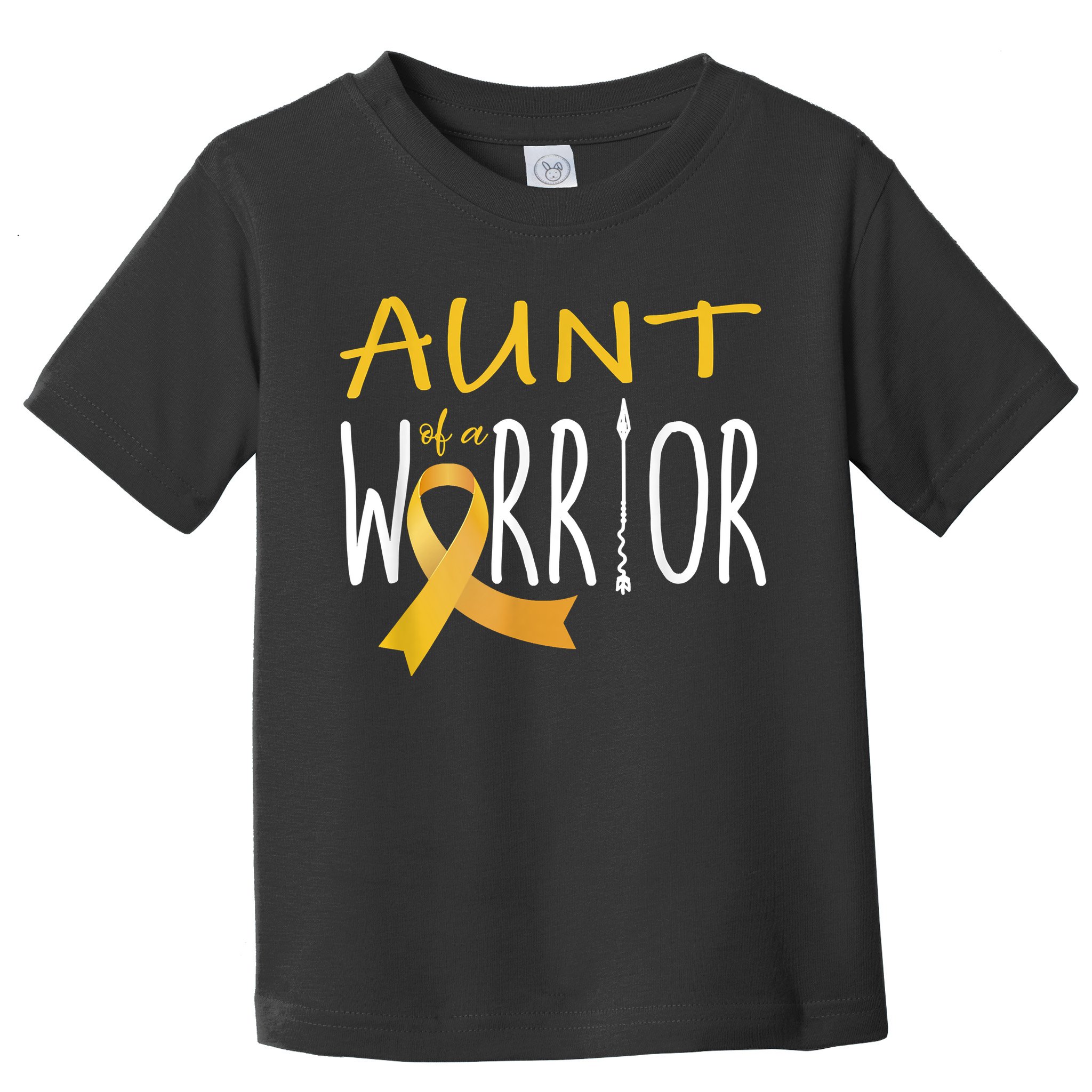 Childhood Cancer Awareness Aunt Of A Warrior Toddler T-Shirt
