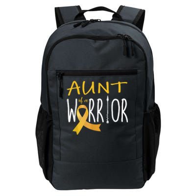 Childhood Cancer Awareness Aunt Of A Warrior Daily Commute Backpack