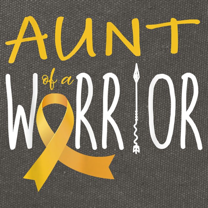 Childhood Cancer Awareness Aunt Of A Warrior Cotton Canvas Backpack