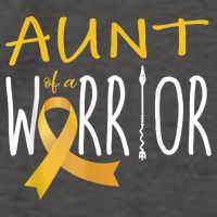 Childhood Cancer Awareness Aunt Of A Warrior Vector Backpack