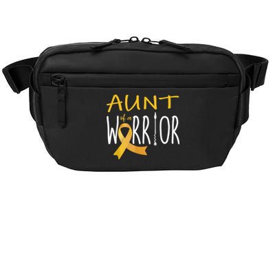 Childhood Cancer Awareness Aunt Of A Warrior Crossbody Pack