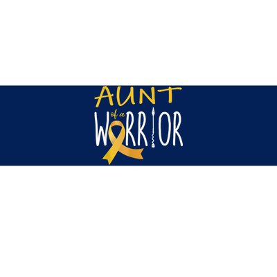 Childhood Cancer Awareness Aunt Of A Warrior Bumper Sticker