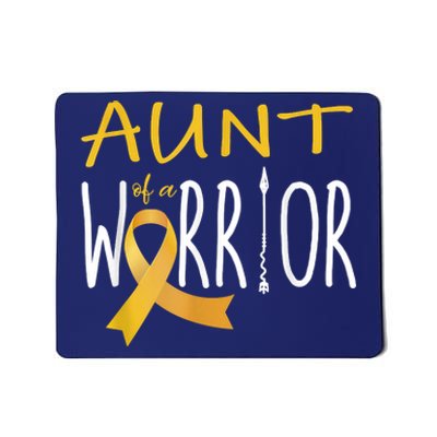 Childhood Cancer Awareness Aunt Of A Warrior Mousepad