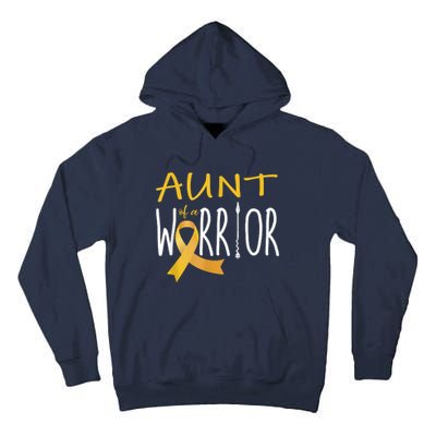 Childhood Cancer Awareness Aunt Of A Warrior Tall Hoodie