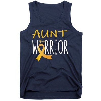 Childhood Cancer Awareness Aunt Of A Warrior Tank Top