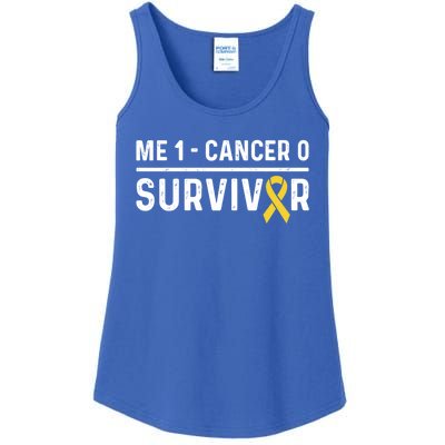 Childhood Cancer Awareness Ribbon Survivor Remission Cool Gift Ladies Essential Tank