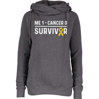 Childhood Cancer Awareness Ribbon Survivor Remission Cool Gift Womens Funnel Neck Pullover Hood