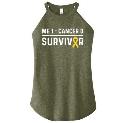 Childhood Cancer Awareness Ribbon Survivor Remission Cool Gift Women's Perfect Tri Rocker Tank