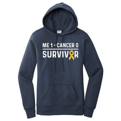 Childhood Cancer Awareness Ribbon Survivor Remission Cool Gift Women's Pullover Hoodie