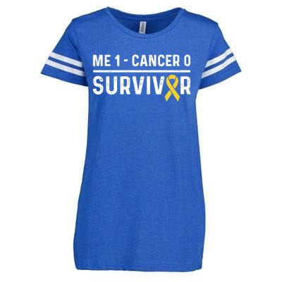 Childhood Cancer Awareness Ribbon Survivor Remission Cool Gift Enza Ladies Jersey Football T-Shirt