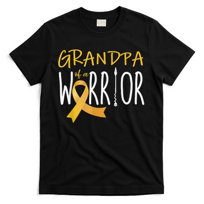 Childhood Cancer Awareness Grandpa Of A Warrior T-Shirt