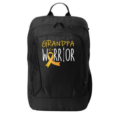 Childhood Cancer Awareness Grandpa Of A Warrior City Backpack