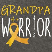 Childhood Cancer Awareness Grandpa Of A Warrior Cotton Canvas Backpack
