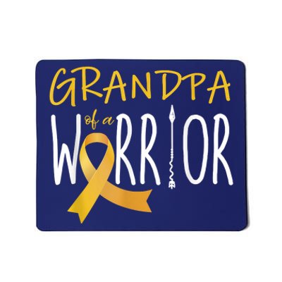 Childhood Cancer Awareness Grandpa Of A Warrior Mousepad