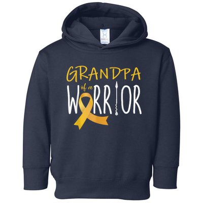 Childhood Cancer Awareness Grandpa Of A Warrior Toddler Hoodie