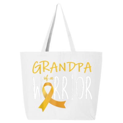 Childhood Cancer Awareness Grandpa Of A Warrior 25L Jumbo Tote