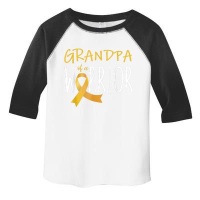 Childhood Cancer Awareness Grandpa Of A Warrior Toddler Fine Jersey T-Shirt