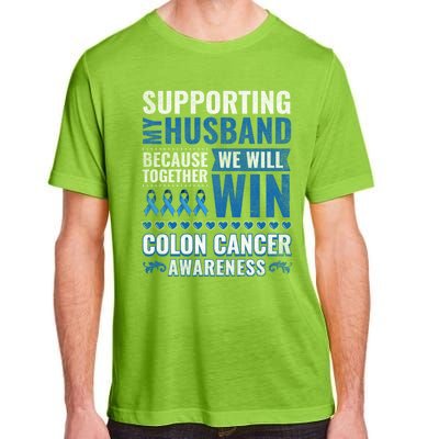 Colon Cancer Awareness Colonoscopy Support Husband Gift Funny Gift Adult ChromaSoft Performance T-Shirt