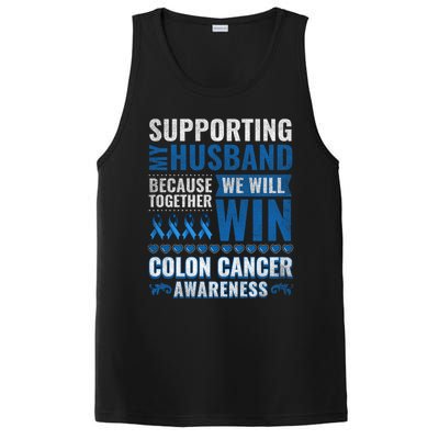 Colon Cancer Awareness Colonoscopy Support Husband Gift Funny Gift PosiCharge Competitor Tank