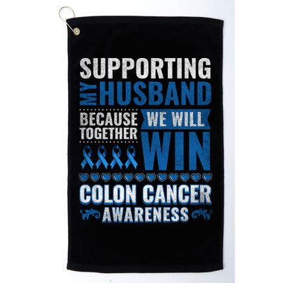Colon Cancer Awareness Colonoscopy Support Husband Gift Funny Gift Golf Towel