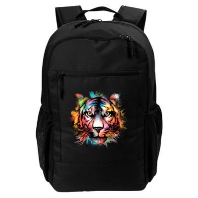 Cool Colorful Abstract Realistic Tiger Face Backpack