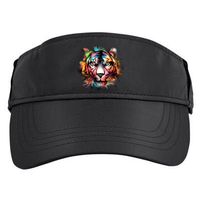 Cool Colorful Abstract Realistic Tiger Face Adult Drive Performance Visor