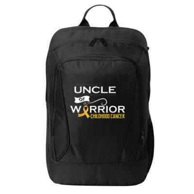 Childhood Cancer Awareness Uncle Of A Warrior City Backpack