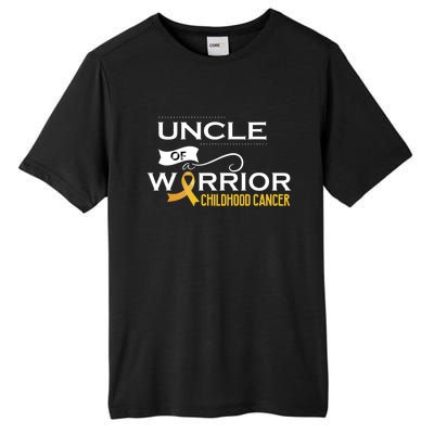 Childhood Cancer Awareness Uncle Of A Warrior Tall Fusion ChromaSoft Performance T-Shirt