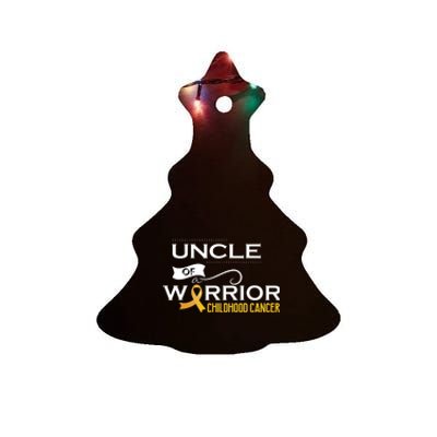 Childhood Cancer Awareness Uncle Of A Warrior Ceramic Tree Ornament