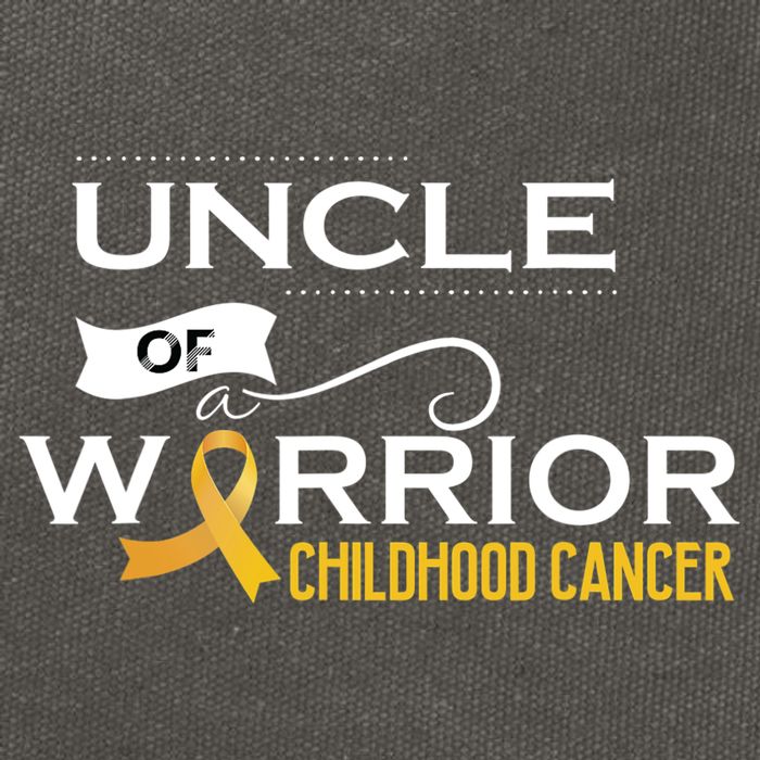Childhood Cancer Awareness Uncle Of A Warrior Cotton Canvas Backpack