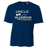 Childhood Cancer Awareness Uncle Of A Warrior Cooling Performance Crew T-Shirt