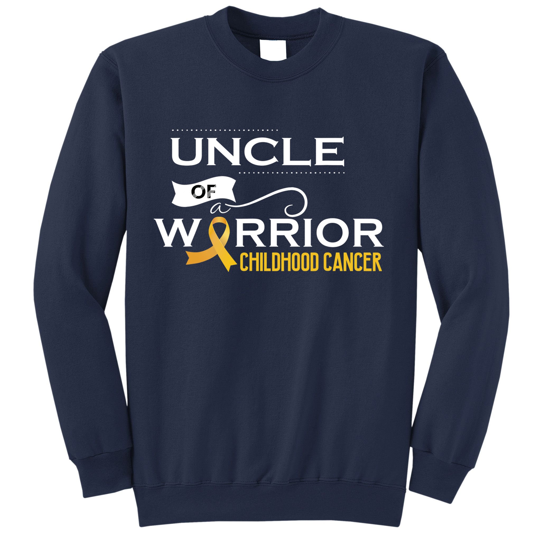 Childhood Cancer Awareness Uncle Of A Warrior Sweatshirt