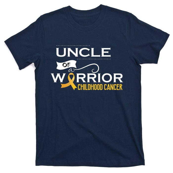 Childhood Cancer Awareness Uncle Of A Warrior T-Shirt