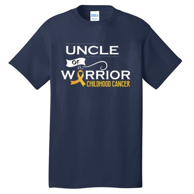 Childhood Cancer Awareness Uncle Of A Warrior Tall T-Shirt