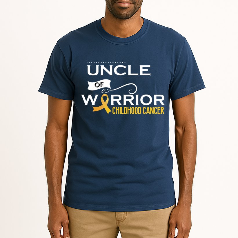 Childhood Cancer Awareness Uncle Of A Warrior Tall T-Shirt