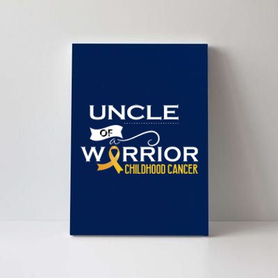 Childhood Cancer Awareness Uncle Of A Warrior Canvas