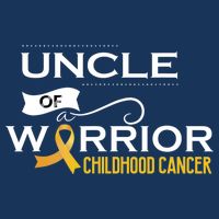 Childhood Cancer Awareness Uncle Of A Warrior Drawstring Bag