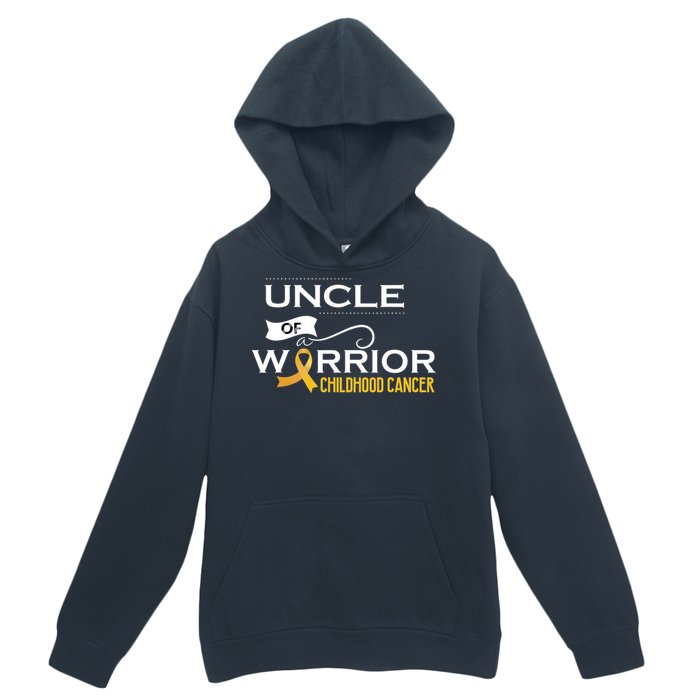 Childhood Cancer Awareness Uncle Of A Warrior Urban Pullover Hoodie