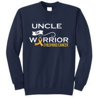 Childhood Cancer Awareness Uncle Of A Warrior Tall Sweatshirt