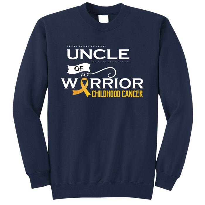 Childhood Cancer Awareness Uncle Of A Warrior Tall Sweatshirt