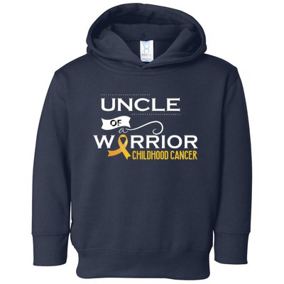 Childhood Cancer Awareness Uncle Of A Warrior Toddler Hoodie