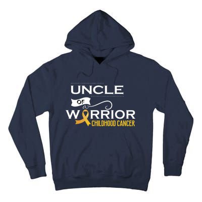 Childhood Cancer Awareness Uncle Of A Warrior Tall Hoodie