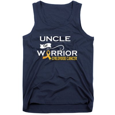 Childhood Cancer Awareness Uncle Of A Warrior Tank Top