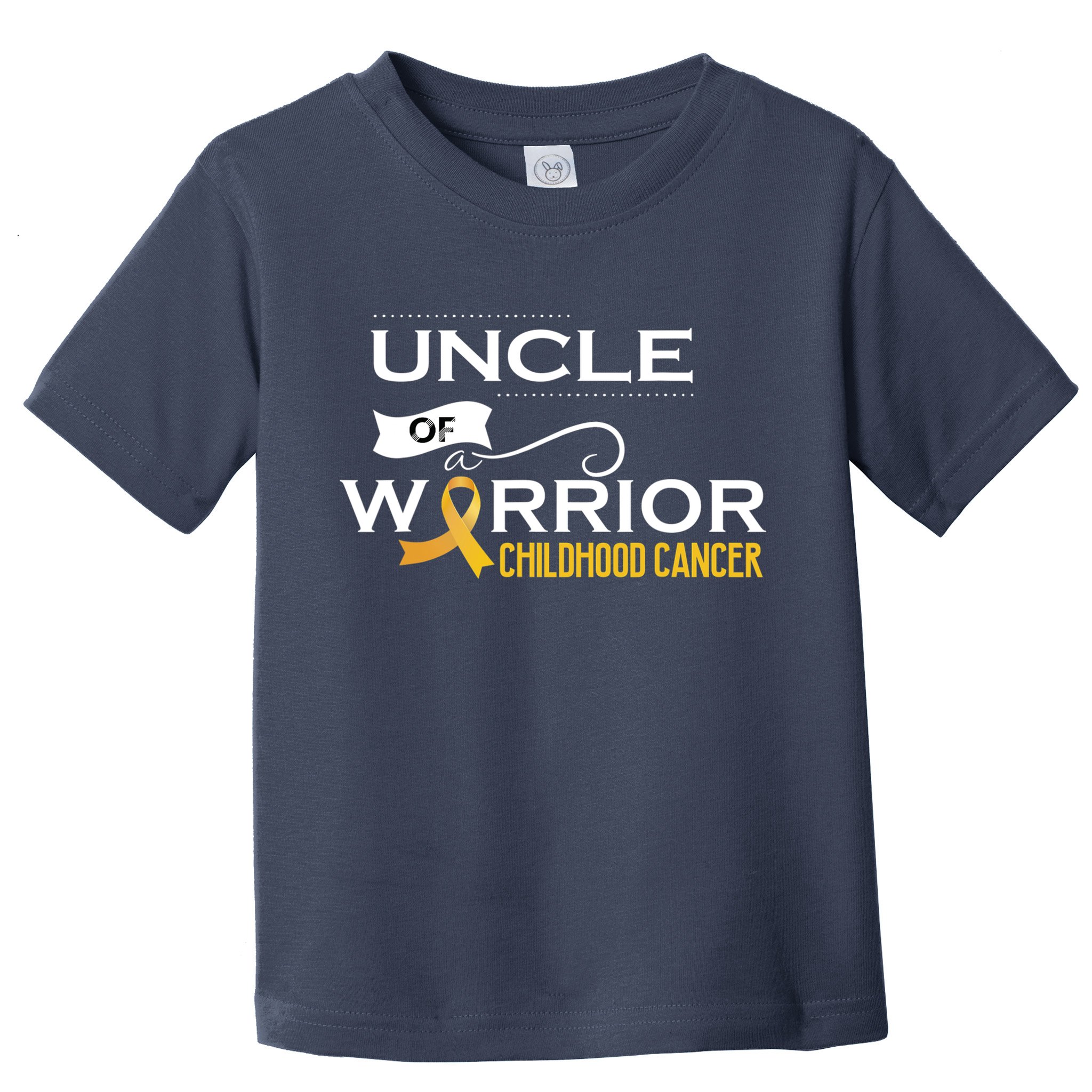 Childhood Cancer Awareness Uncle Of A Warrior Toddler T-Shirt